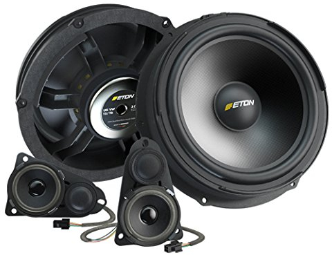 Eton Lautsprecher-Upgrade für VW T5, 3-Wege Lautsprechersystem Eton UGVWT5-F3.1 in Schwarz