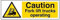 VSafety - Cartello operativo per carrelli elevatori a forcella, 300 x 100 mm, 2 mm, in plastica rigida