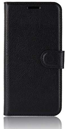 XMTN Alcatel 1 5.0 Funda Case, PU Flip Case Cover con Cierre Magnético y Función de Soporte para Alcatel 1 Smartphone (Negro)