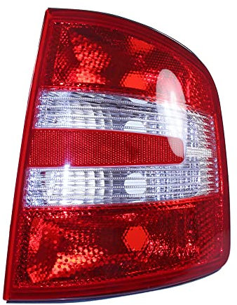 BESTPRICE 1x Heckleuchte rechts Blinker weiß ohne Lampenträger Kompatibel mit SKODA FABIA 1 Kombi (6Y5), FABIA 1 Stufenheck (6Y3)