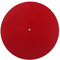 Supvox Plattenspieler Matte Slipmat 300mm Anti Static Anti Vibration für LP Vinyl Plattenspieler (rot)