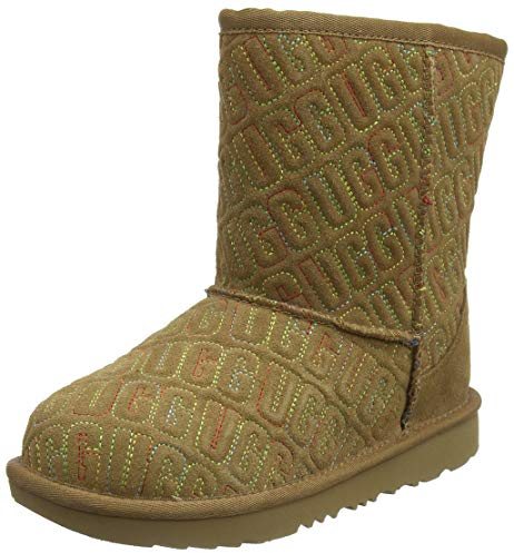 UGG Classic II Graphic Stitch Klassische Stiefel, Kastanie, 35 EU