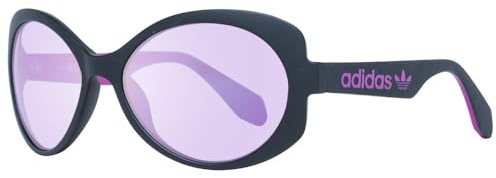 Adidas Damen OR0020 Sonnenbrille, Matte Black/Bordeaux Mirror, 56