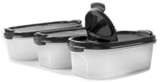 Tupperware Eidgenosse 500 ml schwarz mit Schütte Vorrat Dose Box Modular (3)