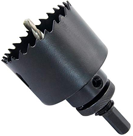 Scie cloche 68mm,LAIWEI Scie cloche avec arbor A2 Heavy Duty, 4341 Foret central, Profondeur de coupe 38mm pour percer des trous dans le bois, les profilés en aluminium, le PVC et les tuyaux en métal