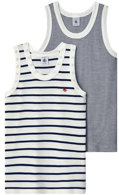 Petit Bateau Jungen A01ds Muskelshirt (2er Pack)