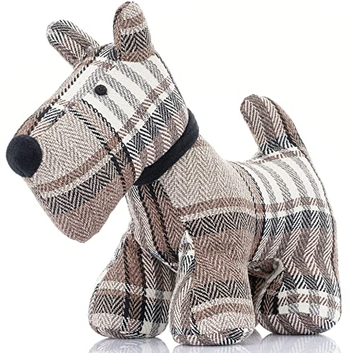 mojoliving Türstopper Tier Deko Hund Luca | Türsack mit 24 cm Höhe | Als Türstopper Sack oder Fensterstopper | Schwer und Stabil für Tür Fenster oder als Dekoration