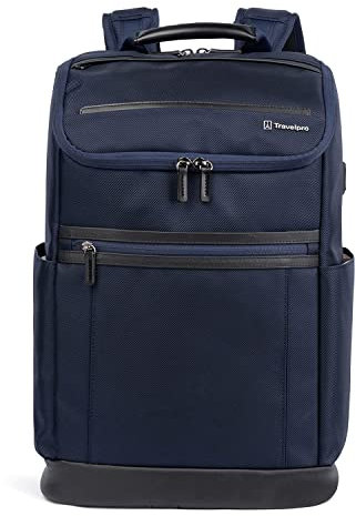 Travelpro Unisex Crew Executive Choice 3 Handgepäck, Mittelgroß, Passend für Laptops und Tablets Bis zu 39,6 cm (15,6 Zoll), USB-a-und C-anschlüsse Rucksack, Patriot Blue, M
