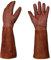 CYzpf Gartenhandschuhe Dornenfest Gartenarbeitshandschuhe Lange Atmungsaktive und Bequeme Ausrüstung Handschuhe für Damen Herren Garten Beschneiden von Dornenzweigen,Brown,M