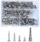 101 Stück Edelstahl Selbstbohrende Innensechskantschrauben, Metallblech-Tek-Schrauben Sortiment Kit Set mit Bohrspitze und Dichtung, Dachschrauben mit Innensechskant – M6,3 * (23 mm/30 mm/36 mm/55 mm)