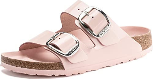 Birkenstock Women's Arizona Big Buckle Sandals, High Shine Light Rose, Pink, 7 Medium US