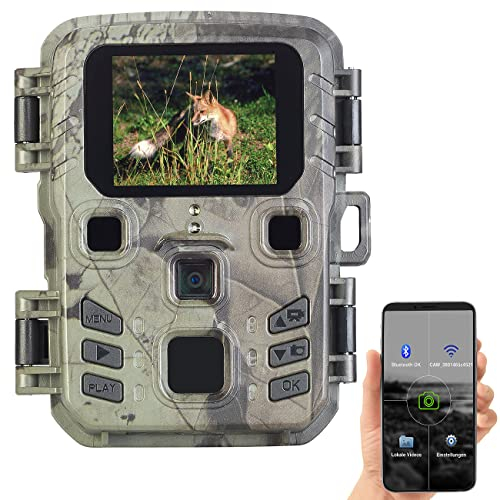 VisorTech Jagdkamera: WLAN-2K-Wildkamera, PIR, Nachtsicht, 6 Monate Stand-by, App, IPX5 (Wildkamera WiFi, Überwachungskamera, Übertragung Handy)