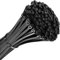 RASMACOR | 500 Bridas de Nylon Negras | Brida de 200x4.8 mm | Bridas para Cables Para Oficina, Hogar, Exteriores | Resistentes a los rayos UV | Presillas de 200x4.8mm |