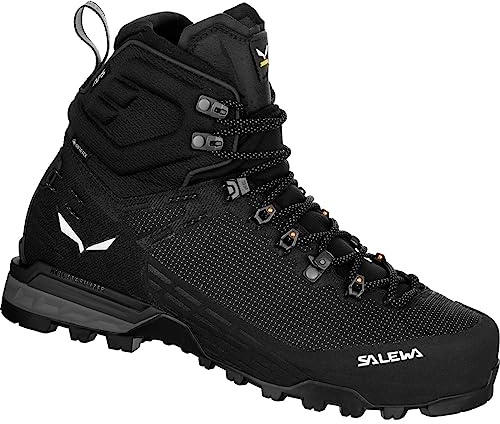 Salewa M Ortles Edge Mid GTX Boot Schwarz - Gore-Tex Robuster wasserdichter Herren Gore-Tex Alpinschuh, Größe EU 42.5