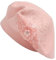 ZLYC Damen Wolle Baskenmütze Klassische Französischen Barett Warm Beret Mütze(Blume Rosa)