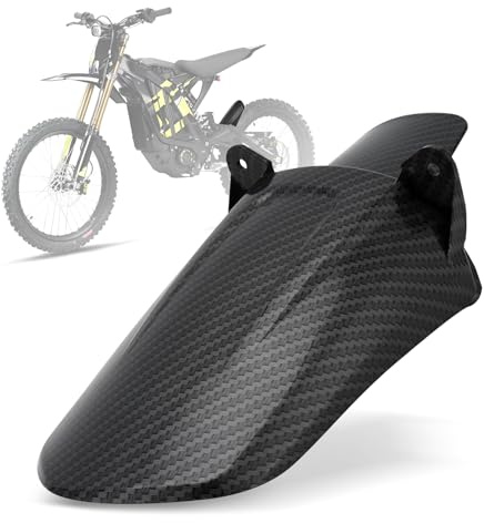 Motorrad Schutzbleche Hinterradkotflügel Echter Kohlefaser Kohlefaser Muster für Elektrofahrräder Surron Sur-Ron Sur Ron Light Bee X S LBX X160 X260 Elektro Dirt Bike EBike
