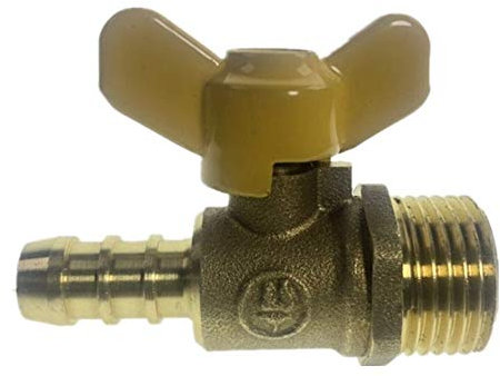 CELIKA Raccordi Idraulici,valvola a Sfera,L-AY 12mm portagomma x 1/2 Pollice BSP Filettatura Maschio valvola a Sfera in Ottone a Due Vie for Olio Acqua Aria 1pc AY (Specification : 1/2 inch)