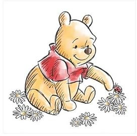 Winnie the Pooh - bedruckt Love Nature (30 cm x 30 cm) (Weiß/Rot/Gelb)
