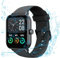 Smartwatch Herren Damen IP68 Wasserdicht Fitnessuhr Sportuhr Bluetooth-Anrufe Smart Furniture mit Herzfrequenz-Schlafmonitor 7 Tage Lange Akkulaufze Itmehrfach Sportmodi für IOS Android Schwarz
