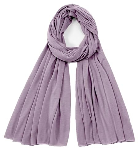 Van Der Rich ® - Einfarbiger Schal Weiche Stola 68cm*170cm - Damen (Mauve2)