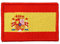 CR PATCH FACTORY 2 Piezas Bandera Española Insignia de Parche Bordado Militar Español con Respaldo de Gancho