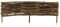 Bordure de Parterre Taille 100x30 cm 10 pièces – Clôture en Bois – Clôture en noisetier à enfoncer dans Le Sol – Palissade pour séparer Les chemins de parterres de Fleurs et Les parterres de Jardin