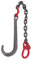 Hindernisauto 5T Auto Tow Hook Anhänger Kette - J-förmige Rettungs Tow Hook, Hängender Kettenhaken Typ J, Transport-Abschleppkette, Verzinkter Sicherheitshaken Für Die Bergung Von Autowracks Pannenwag
