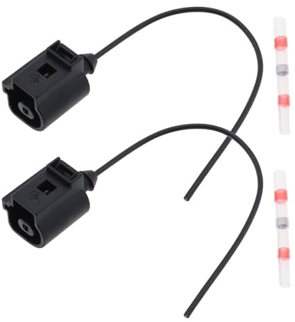 LT Easiyl 2 Stück 1-poliger Öldrucksensor-Stecker Anschlusskabel 1J0973081 Kompatibel mit Audi Kompatibel mit Porsche Kompatibel mit Volkswagen 98-2016