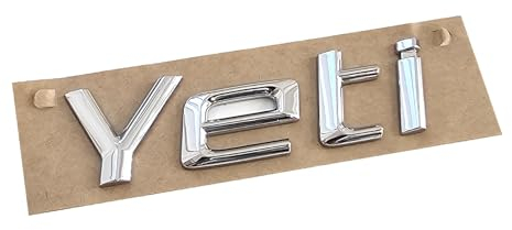 Skoda 5L0853687739 Schriftzug Yeti Modellschriftzug Modellbezeichnung Logo Aufkleber, Modelljahr 2010-2013