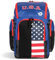 ARENA Spiky III Rucksack 45 USA, Schwimmen, Athleten, Sport, Fitnessstudio, große Trainingsausrüstung, Schwimmtasche für Damen und Herren, 45 Liter, US-Team