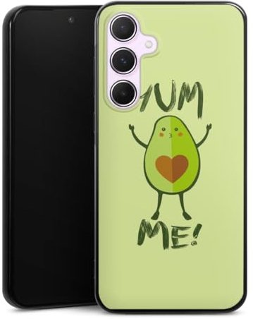 DeinDesign Silikon Hülle kompatibel mit Samsung Galaxy A55 5G Case schwarz Handyhülle Avocado grün Essen