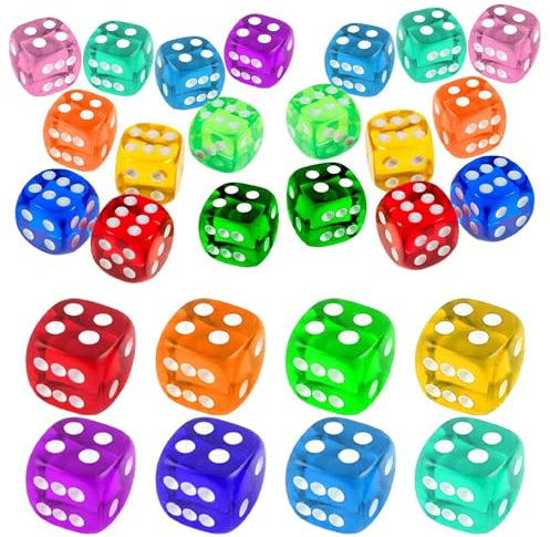 Dadi da gioco da tavolo in resina KSO da 20 pezzi, dadi con numeri elevati, dadi grandi, dadi da gioco per feste, dadi da gioco, design dei dadi, dadi a 6 facce