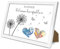BOYATONG Wunscherfüller Geldgeschenk - Pusteblume bilderrahmen geldgeschenk Verpackung - Hochwertigen Weißen Holz-Rahmen- Geldgeschenke weihnachten Geburtstag Hochzeit Jugendweihe