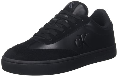 Calvin Klein Herren Classic CUPLOWLACEUP Sneaker, 3 x Schwarz, 43 EU