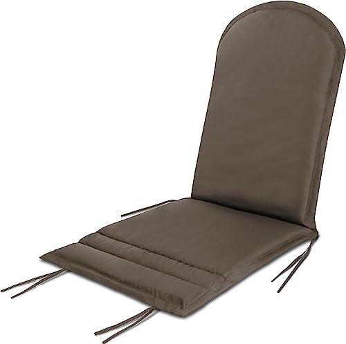 normani Adirondack Stuhlauflage - wasserdichte Outdoor Auflage für Adriondack Stühle 135 x 55 x 6 cm Farbe Braun