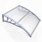 DIVCHI Door Canopy Waterproof Front Door Canopy Garden Canopies Rain Awning Suitable for Door Porch cm, Outdoor cm, Roof cm, Patio (120 x 80 cm, Grey)