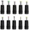 10PCS Universal DC Barrel Plug Adapter Kit – Assorted Power Tips for Laptops, Compatible with Dell, Lenovo, Toshiba, ThinkPad – DC Jack Kit for Charger, Power Supply, and More