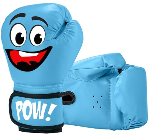 JUOIFIP Gants de Boxe Enfant, 4oz Gants de Boxe Junior pour Sac de Frappe Enfant Kickboxing Muay Thai MMA