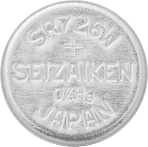 1 Stück Knopfzelle Original SEIZAIKEN 396, SR726W, 1.55 V, Uhrenbatterien Akku Silberoxid, 0% Quecksilber, 100% Made in Japan