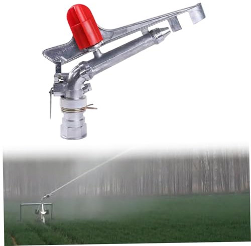 BEAHING Motion Sprinkler, Wassersprinkler, 1, 5 Zoll 360 ° rotierender Rasen großer Flächenabdeckung Aluminium für das Rasenbewässerungssystem