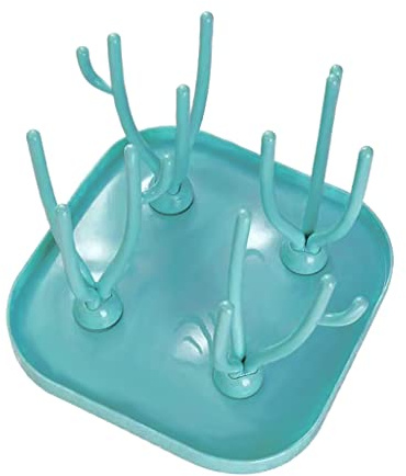 yanwuwa Detachable Baby Bottle Drying Rack with Water Tray Baby Countertop Dryer Rack Baby Bottle Dryer for Bottles Nipples Pump