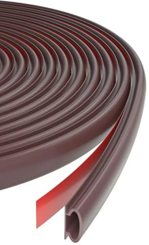 Moulure flexible quart de rond avec caoutchouc adhésif flexible pour murs et armoires, bords d'escalier