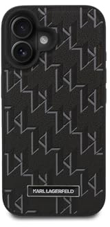 Karl Lagerfeld Karl Lagerfeld KLHMP16MPKHPORPK iPhone 16 Plus 6.7 schwarz/Black hardcase Hot Stamp Magsafe