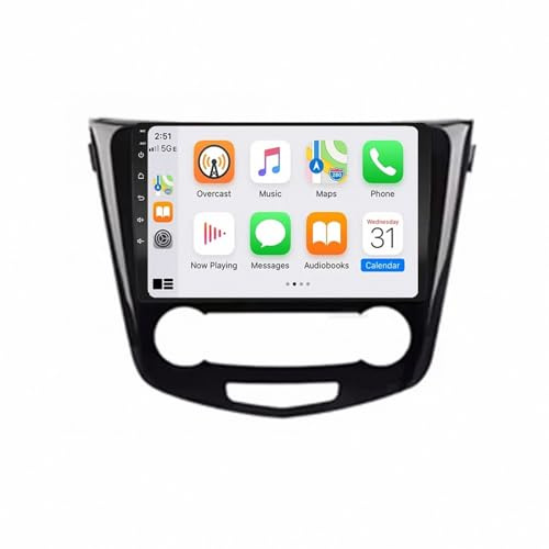 Stereo Pantalla para Nissan Qashqai J11 X-Trail T32 Rogue 2014-2018 Android 15 9 Pulgadas Car Navegación con Ahd Controles en El Volante para, 4 Core 2G+64G