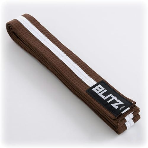 Blitz Striped Belt, Multicoloured(Brown/White) , 230 cm