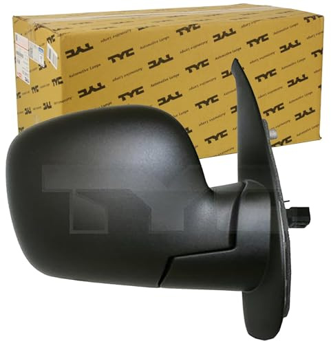 TYC 328-0123 Espejo retrovisor para ajuste elect. espejo convexo calefactable con sensor de temperatura derecha Compatible con RENAULT KANGOO Express FW0/1 Kangoo 2 / Grand Kangoo KW, KW0/1