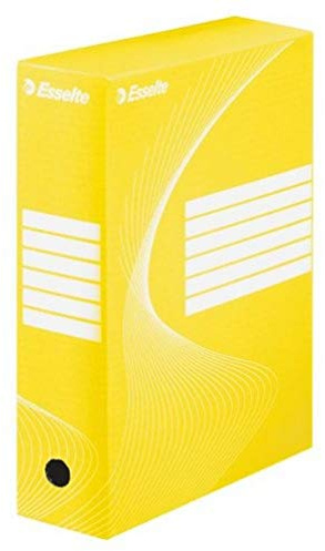 Esselte 128423 Archiv-Schachtel Vivida, DIN A4, gelb, (B)100 mm
