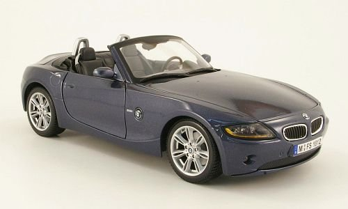 BMW Z4, met.-graublau , 2003, Modellauto, Fertigmodell, Maisto 1:18