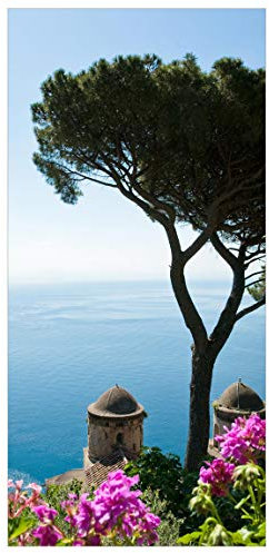 Bilderwelten Raumteiler Ausblick vom Garten aufs Meer 250x120cm inkl. transparenter Halterung