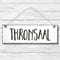 Thronsaal - WC Toilette Türschild Dekoschild Wandschild Holz Deko Schild 10x30cm Holzdeko Holzbild Deko Schild Geschenk Mitbringsel Bad Badezimmer